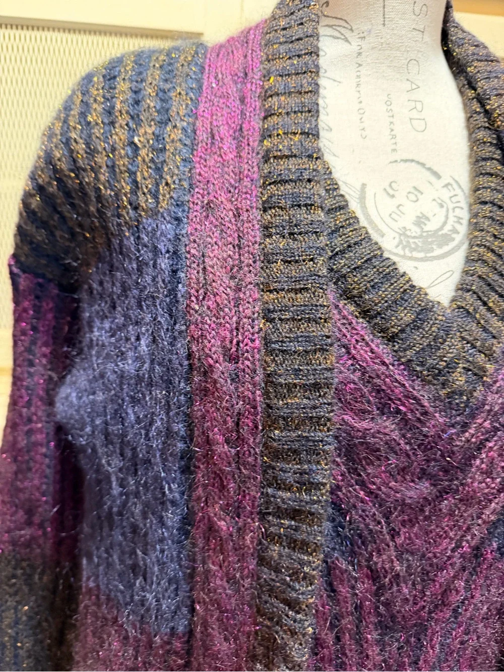 VTG Escada Mohair New Wool Twinset Cardigan Pullover Sweater Set